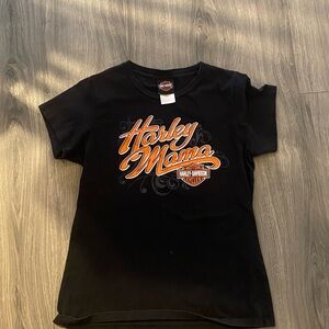 Harley-Davidson Black and Orange women’s Tee